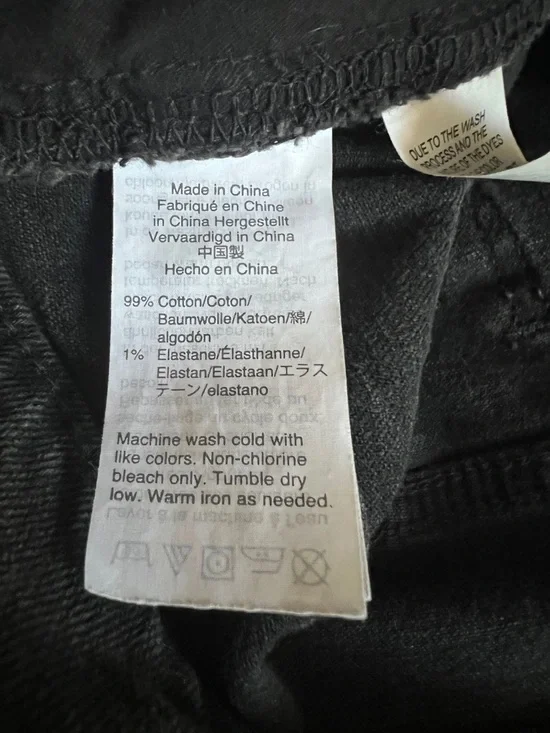 Madewell High Rise Denim Black Shorts Size 27 - Picture 8 of 12